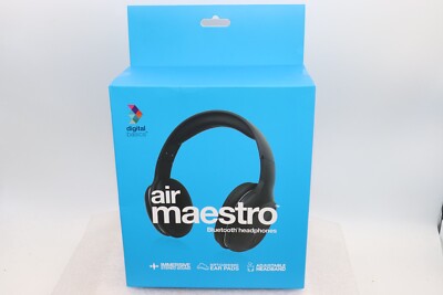 Digital Basics Air Maestro Bluetooth Headphones Cool Gray #054  New Old Stock