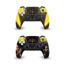 OFFICIAL BLACK ADAM GRAPHIC ART VINYL SKIN FOR PS5 SONY DUALSENSE CONTROLLER