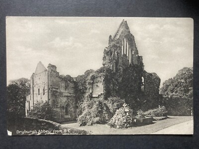 Dryburgh Abbey aus dem Südwesten, Berwickshire Vintage Postkarte B32