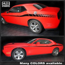 Dodge Challenger 2008-2023 Racing Arrow Side Stripes Decals Choose Color