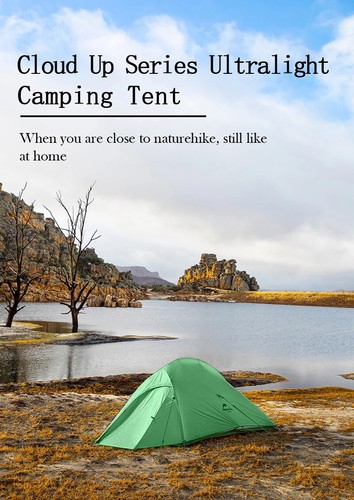 2 Person Camping Tent Waterproof Easy Build Ultralight Beach Tent Outdoor Hiking - Picture 10 of 24