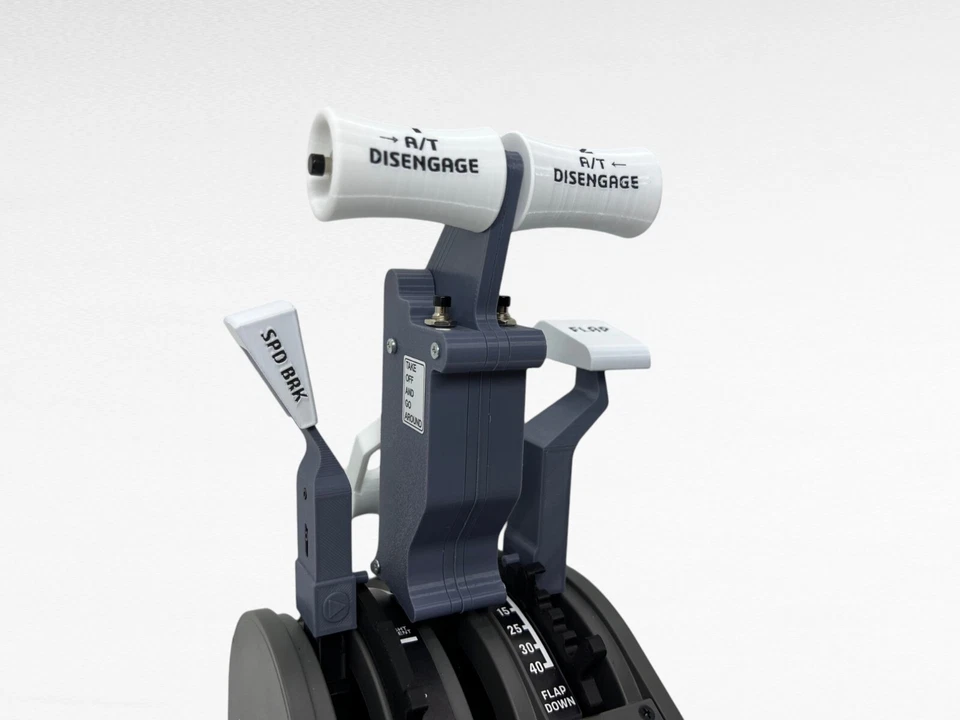 Boeing 737 Combined Gray Throttle Levers Kit for Thrustmaster TCA Quadrant - Image 2 of 4