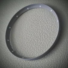 Chapter Ring SKX007 Angled TRIANGLE / Grey + White - SEIKO MOD SKX Chapter Ring