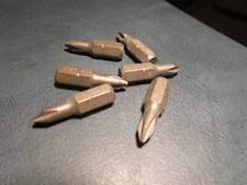 (6) #1 Phillips 1/4" Hex 1-1/4"OAL Extra Hard Insert Bit