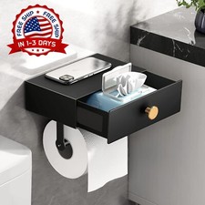 Portarrollos De Papel Higi nico De Montaje En Pared Con Estante Para Ba o NUEVO.