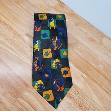 Disney Pooh Collection Tie Pooh with Honey Jar and Tigger Polyester Necktie