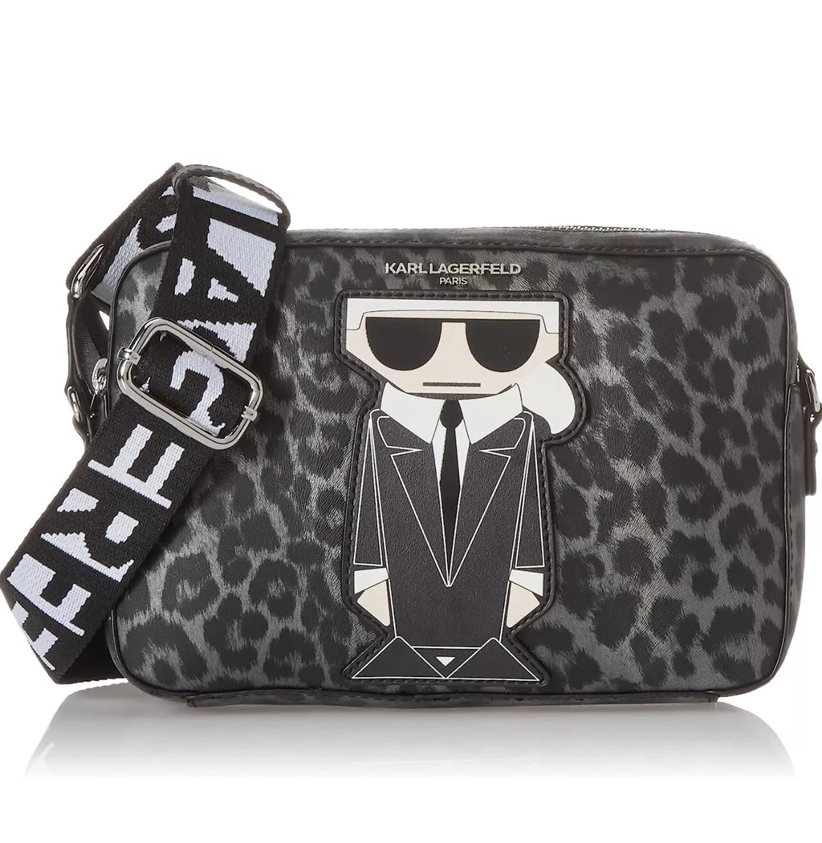 Karl lagerfeld leopard bag sale