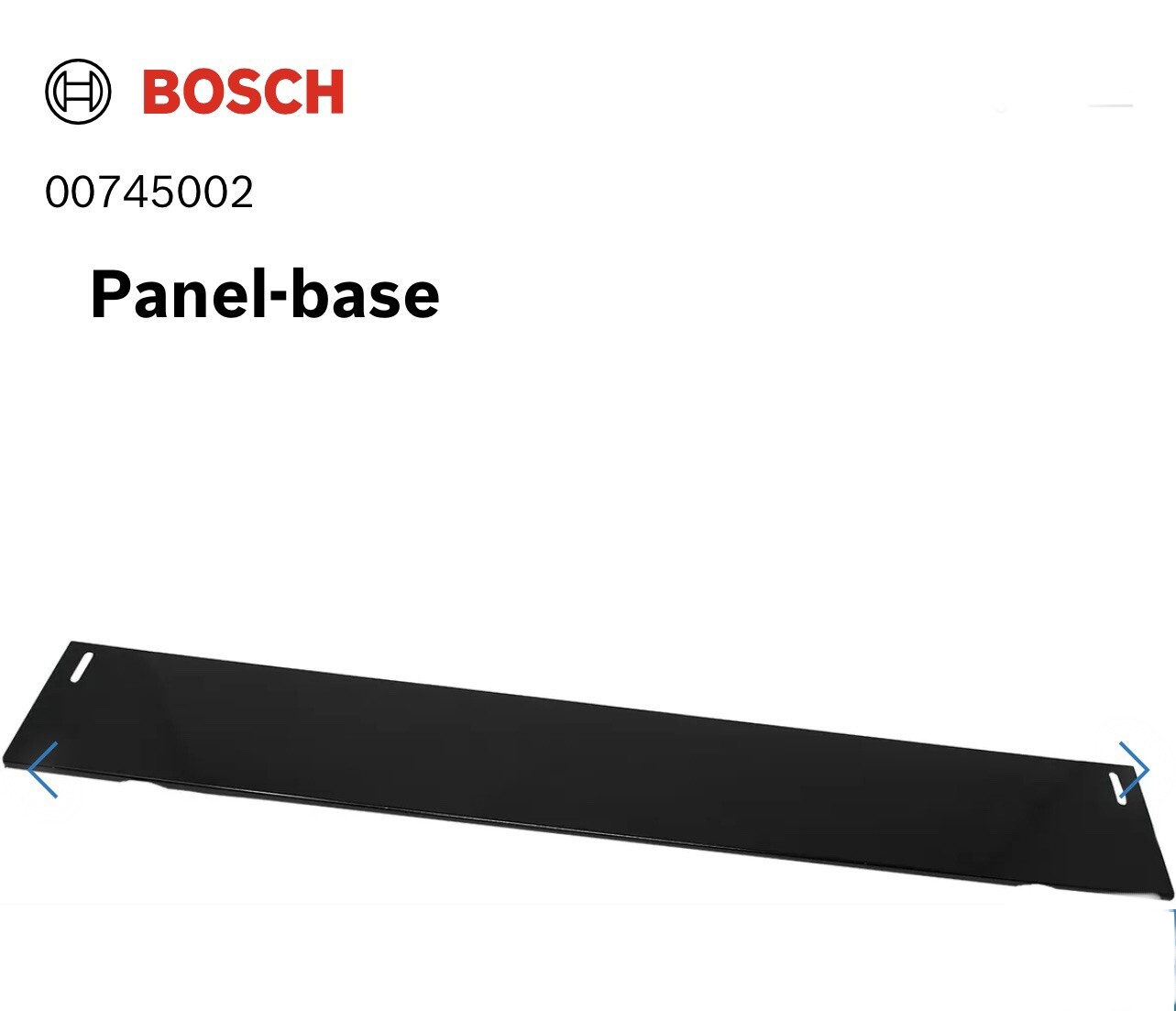 BOSCH/THERMADOR BLACK TOE PANEL 00745002 FOR DISHWASHERS, see pics. eBay