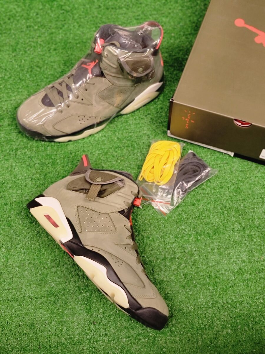 Air Jordan 6 Retro Travis Scott Cactus Jack Size 10.5 Mens Air Jordan 6 Retro Travis Scott Cactus Jack Size 10.5 Mens