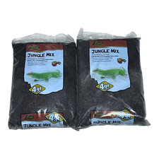  2 Zilla Reptile Terrarium Bedding Substrate Jungle Mix Moss  Fir 4-Qt. Bags