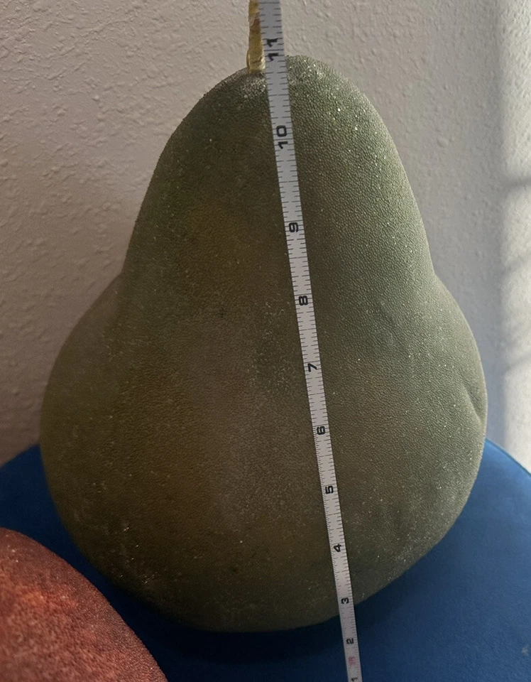 "Estatua grande de 9""x7"" roja manzana verde pera utilería de comida fruta restaurante exhibición decoración" Foto 2 de 4