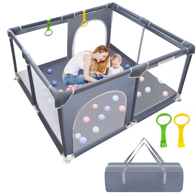 BAIYI Baby Playpen, Baby Playpen for Toddle, Playpen for Babies with Gate Ind...