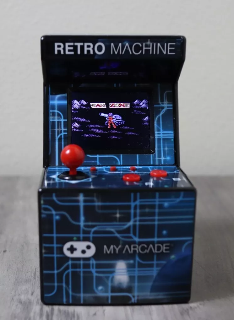  My Arcade Retro Machine Playable Mini Arcade: 200 Retro Style  Games Built In, 5.75 Inch Tall, Powered by AA Batteries, 2.5 Inch Color  Display, Speaker, Volume Control : Sports & Outdoors