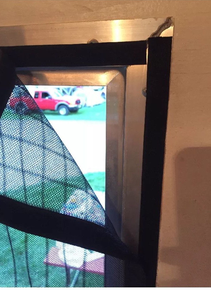 SBS 78.5 x 77.0 Rear Screen Door for Toy Hauler / Enclosed Trailer