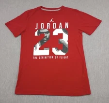 Air Jordan T Shirt Jumpman Youth Boys Girls Lg Red Definition Of Flight Top #23