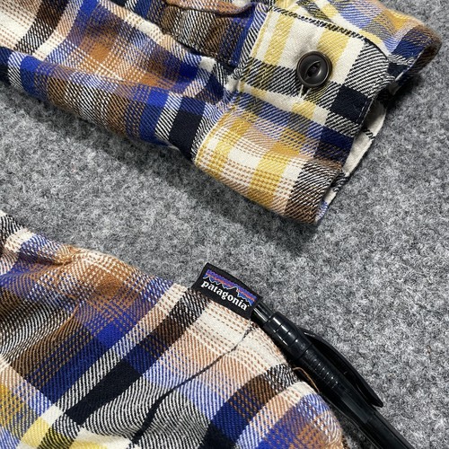 Patagonia Fjord Flannel Men’s L Organic Cotton Multicolor Lightweight Plaid - Picture 5 of 10