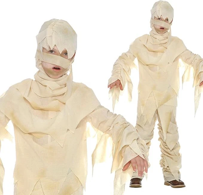 Disfraz de momia egipcia para niños niños niñas traje de Halloween egipcio aterrador Foto 2 de 4