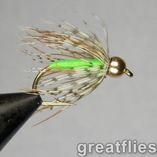 1 dozen (12) - Soft Hackle - Partridge & Green - Bead Head