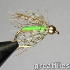 1 dozen (12) - Soft Hackle - Partridge & Green - Bead Head