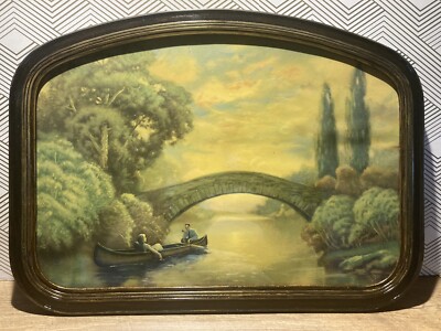 Early 20th Century Ornate Framed C. Andrew Matthews Last of Summer Artwork 1920s