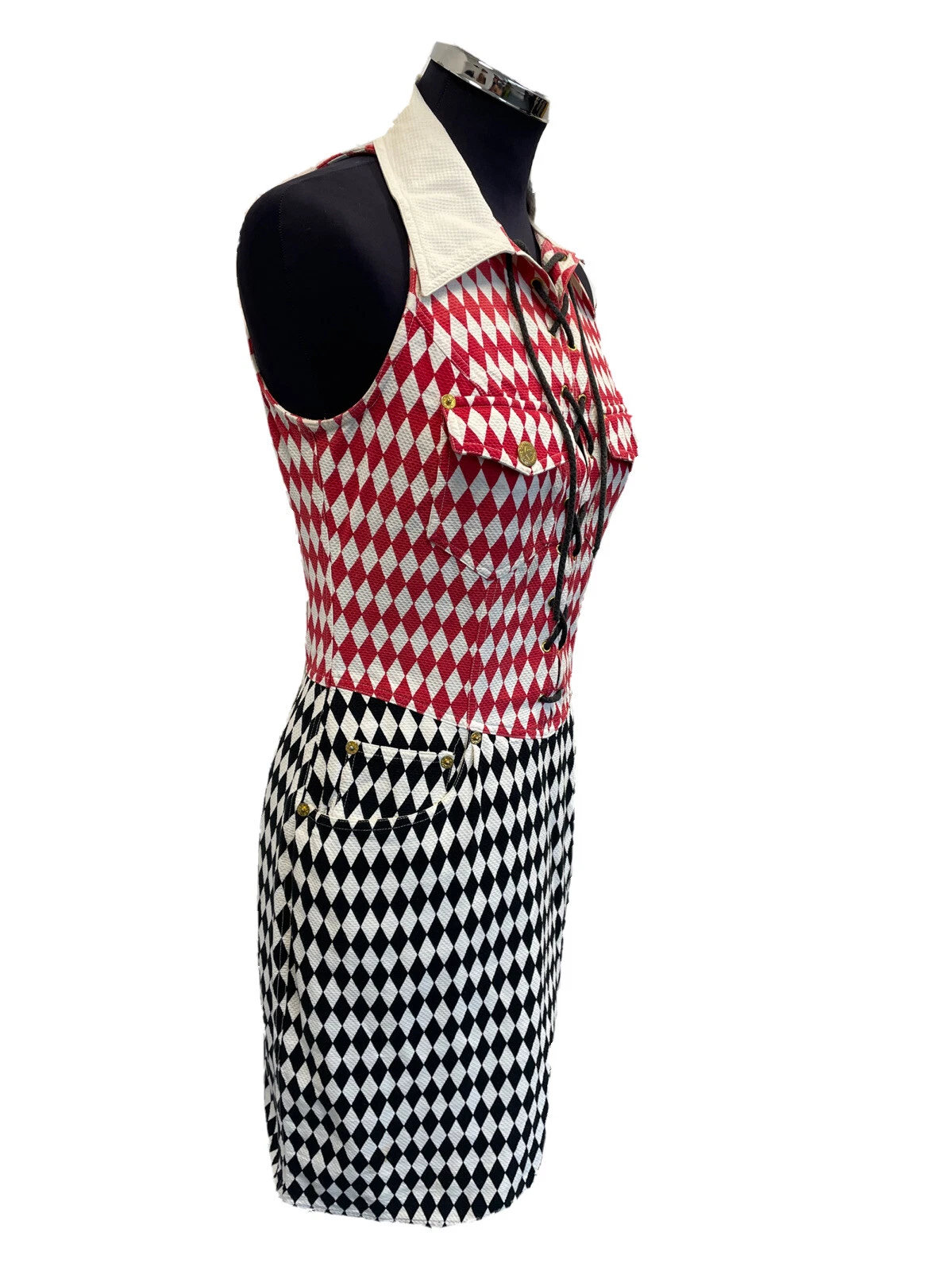 MOSCHINO JEANS ABITO DONNA DRESS WOMAN VINTAGE JH514