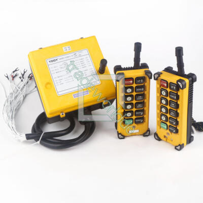 1PC NEW F23-A++ Double Emitter Hoist Crane Radio Wireless Remote Control DC12V