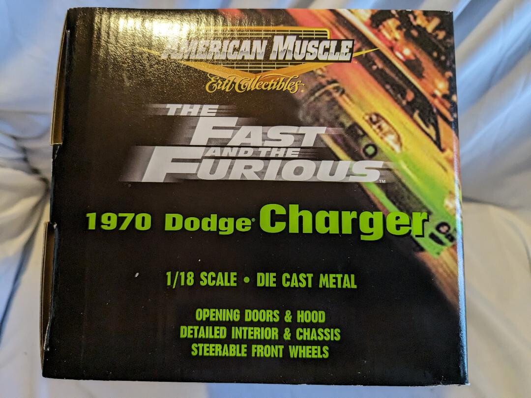 1:18 RC Ertl American Muscle, The Fast And The Furious 1970 Dodge Charger