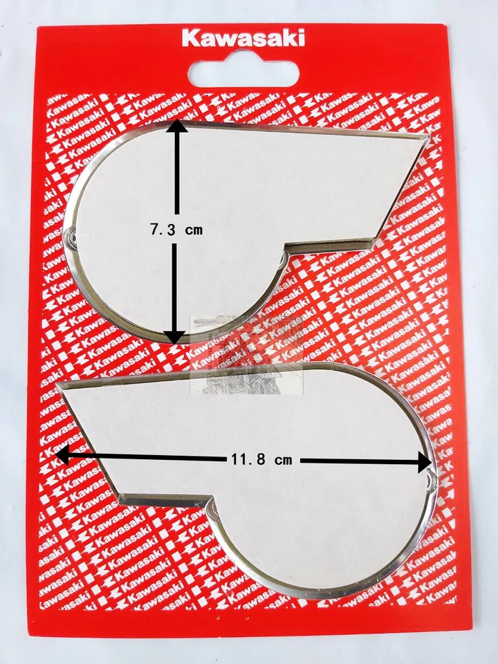 Fuel Tank Emblem L/R FOR Kawasaki A1 A1SS A7 A7SS W1 W2SS C2SS C2TR B1 New - Image 2 of 4