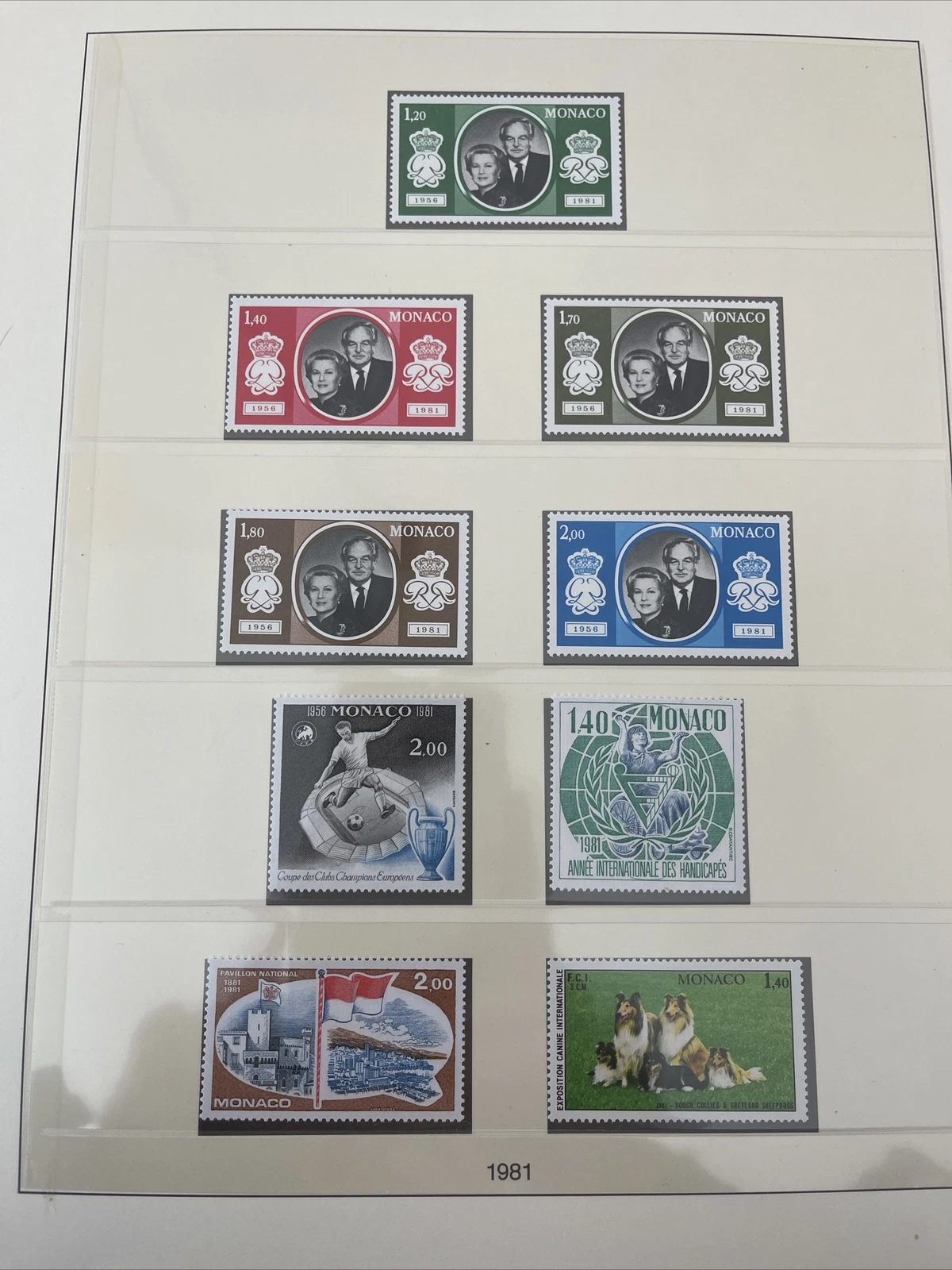 Timbres Monaco Neuf Lindner No.186 1981 Page 96