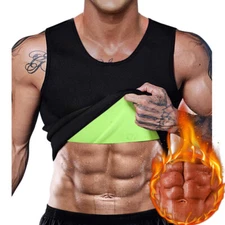 Gynecomastia Compress Tank Top Men Slim Body Shaper Vest Athletic Shirt Sauna NW