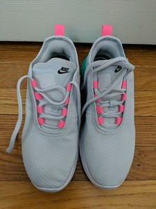 Nike Air Max Motion 2 Zapatillas De Mujer Talla 6 Gris Con Rosa Y Verde |  eBay
