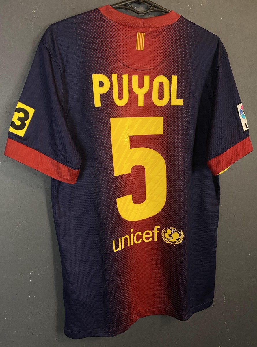 MEN NIKE FC BARCELONA 2012/2013 CARLES PUYOL FOOTBALL SOCCER