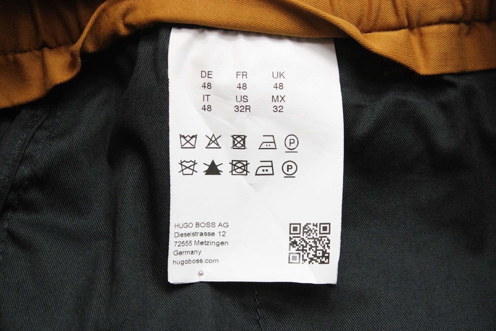 HUGO BOSS Harlys194F1 Trousers Men's US 32 Elastic Waist Slim Fit Brown thumbnail 7