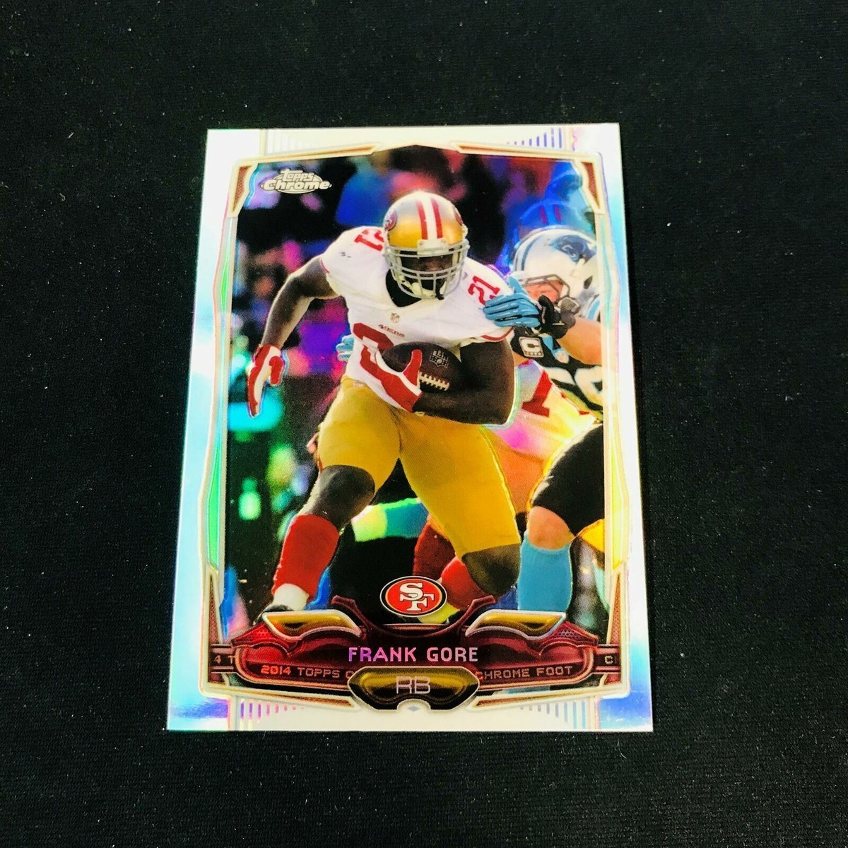 2014 Topps Chrome FRANK GORE Refractor #1 San Francisco 49ers
