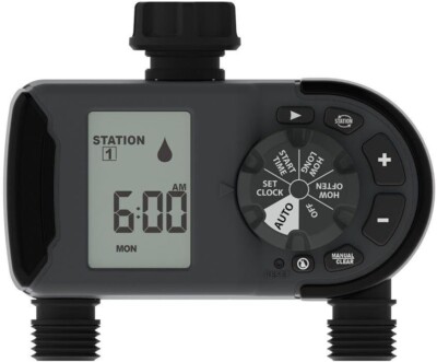 Orbit 1 Dial 2 Outlet Advanced Hose Faucet Timer Programmable ( 56544-04) NEW
