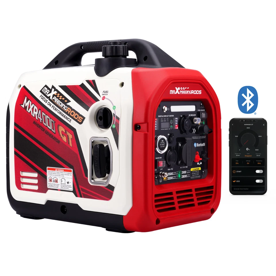 Dual Fuel Inverter Generator 3500W/3200W Benzin/LPG Notstromaggregat mit E-Start