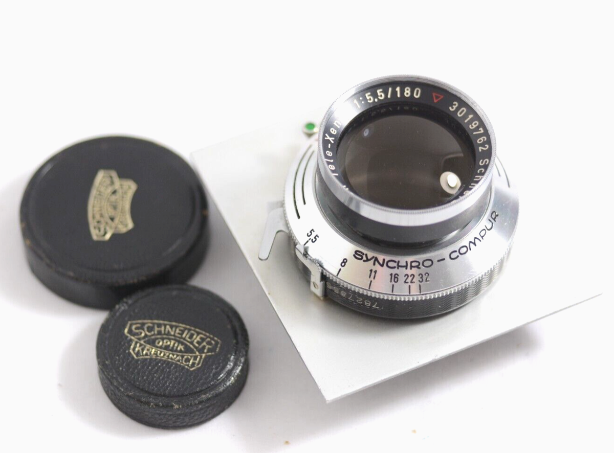 LINHOF SCHNEIDER KREUZNACH 180MM F5.5 TELE-XENAR LARGE LINHOF SCHNEIDER KREUZNACH 180MM F5.5 TELE-XENAR LARGE