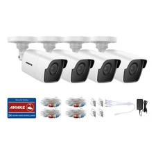 ANNKE 4x 5MP Video CCTV Security Camera IP67 Outdoor for TVI Surveillance System