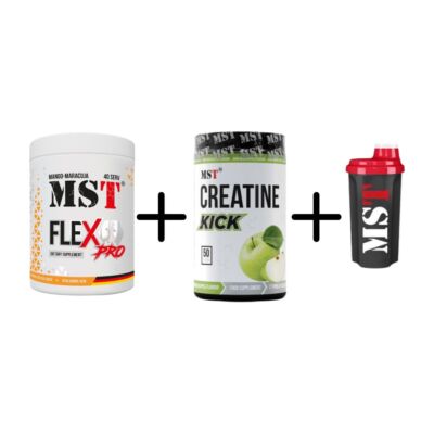 MST Nutrition Flex Pro 420g + Creatin Kick 500g + Gratis MST Shaker 700ml