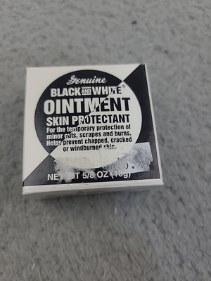 Genuine Black White Skin Protectant Ointment TRAVEL SIZE 5/8oz 18g NEW