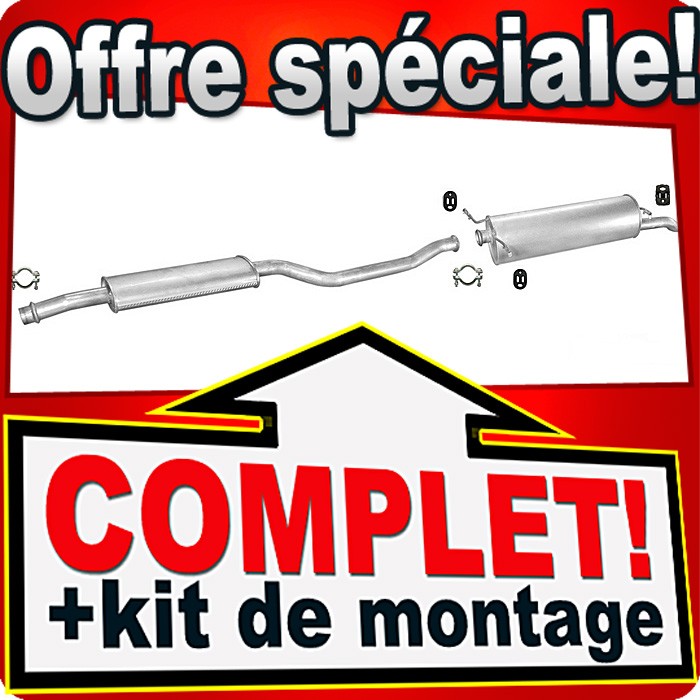 Silencieux echappement Citroen Xantia resistant en acier alumine pour Break 2.0
