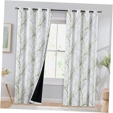 100 Blackout Curtains 84 Inches 52"W x 84"L Pack of 2 Blackout Sage Green