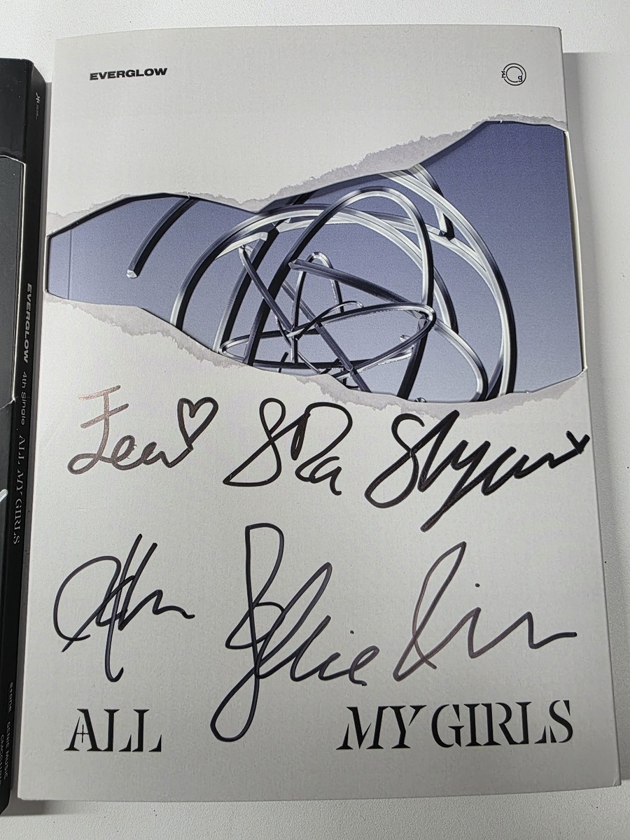 EVERGLOW - ALL MY GIRLS ALBUM CD Hand Autographed(Signed) BOTH VER
