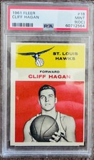1961 Fleer Basketball #18 Cliff Hagan PSA 9 (OC)