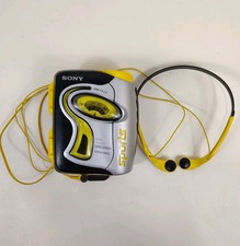 Sony WM-FS111 Sports Walkman AM FM Radio Cassette With Headphones Working