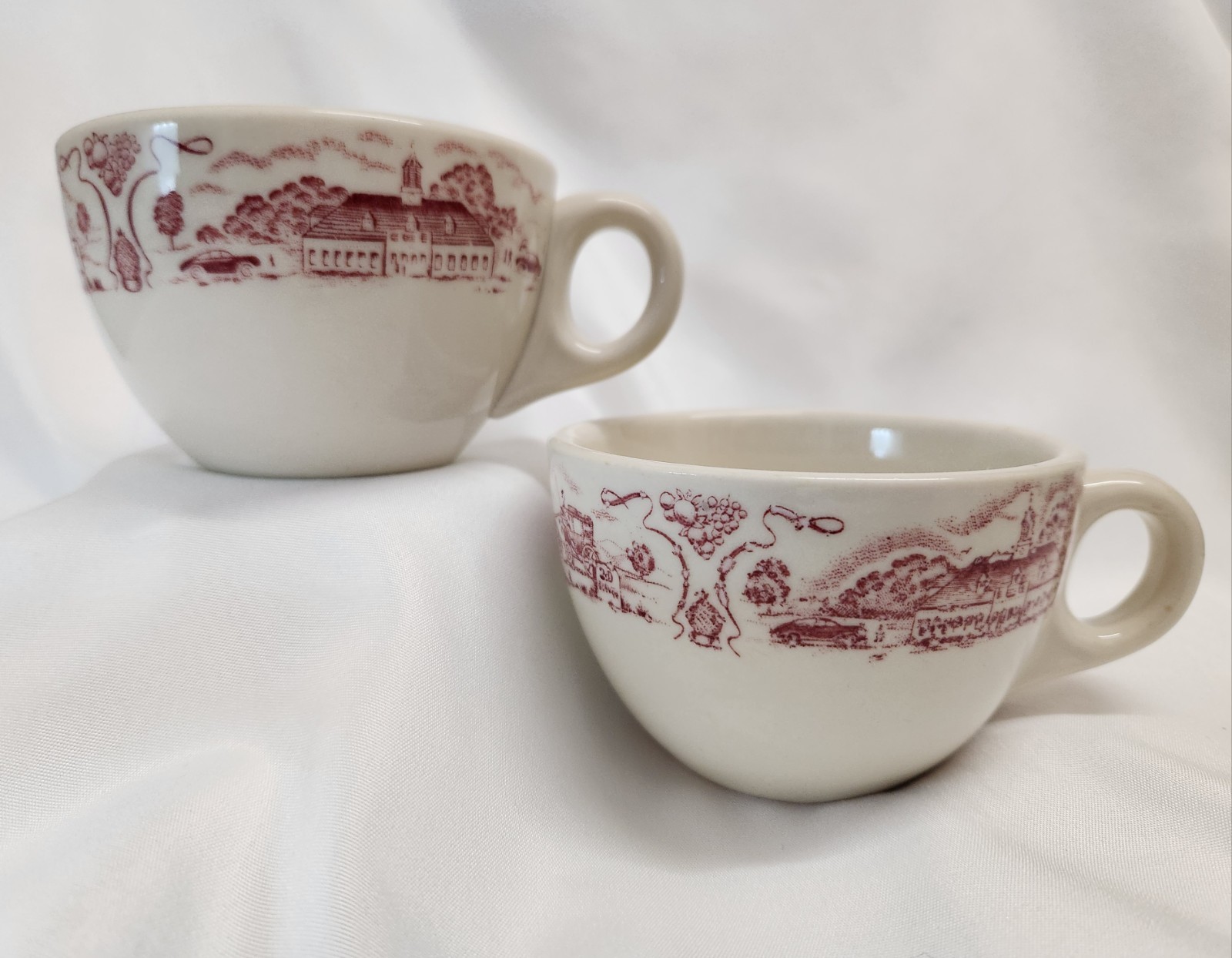 Howard Johnson's Restaurant Cup Mayer China 1953 - 2 Cups Excellent Condition 