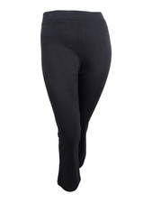 Nine West Women's Pull-On Straight-Leg Pants (2, Charcoal) 716357147878