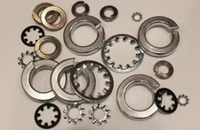 WASHERS - All Types - Shakeproof - Split Ring - Form A - Craft Small Sizes