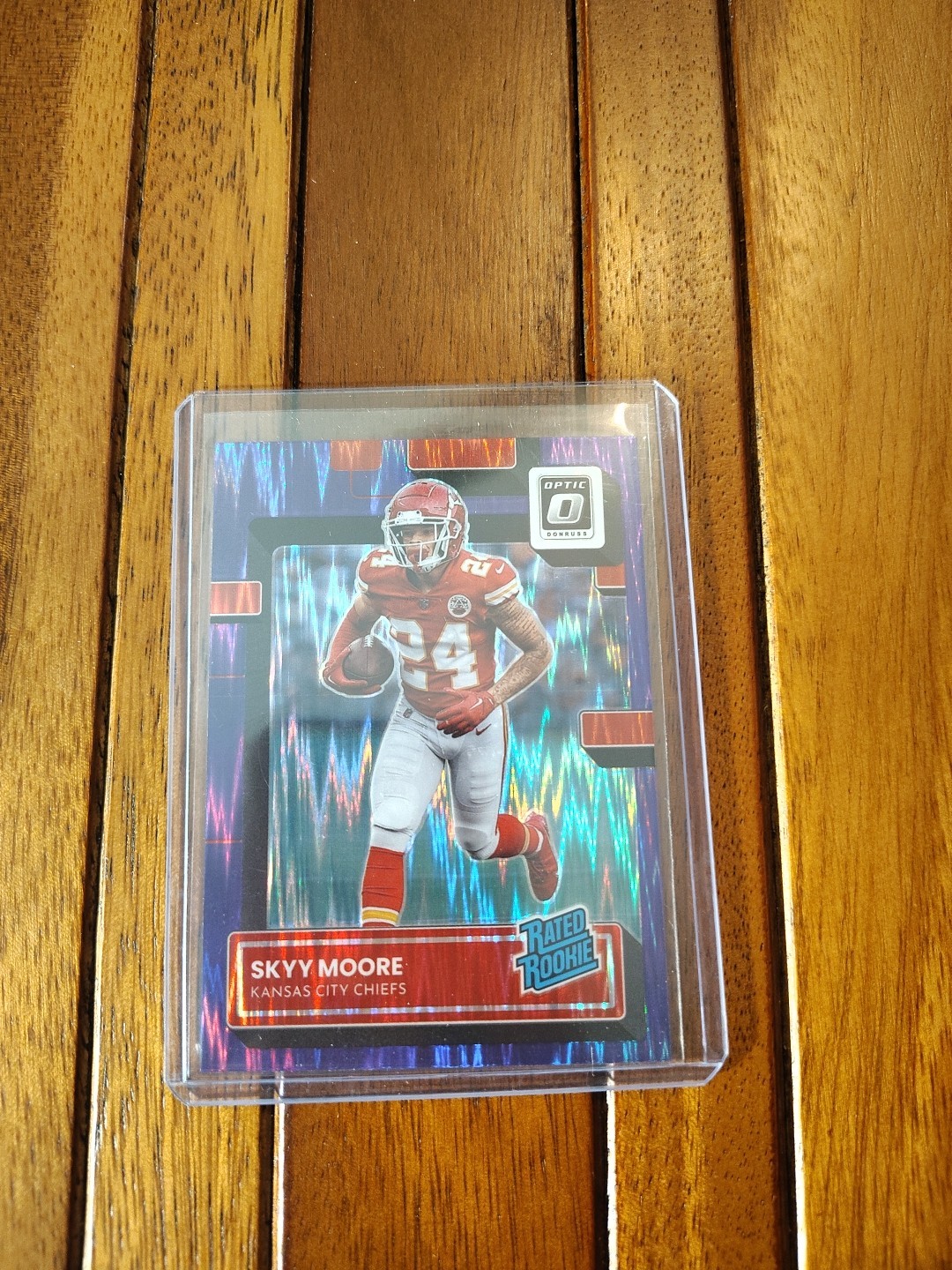 2022 Donruss Optic Skyy Moore Purple Shock #224 Rated Rookie RC 
