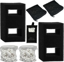 2 Set Aquarium Filter Media Kits Compatible with Fluval Flex 15 Gal Desktop Aq